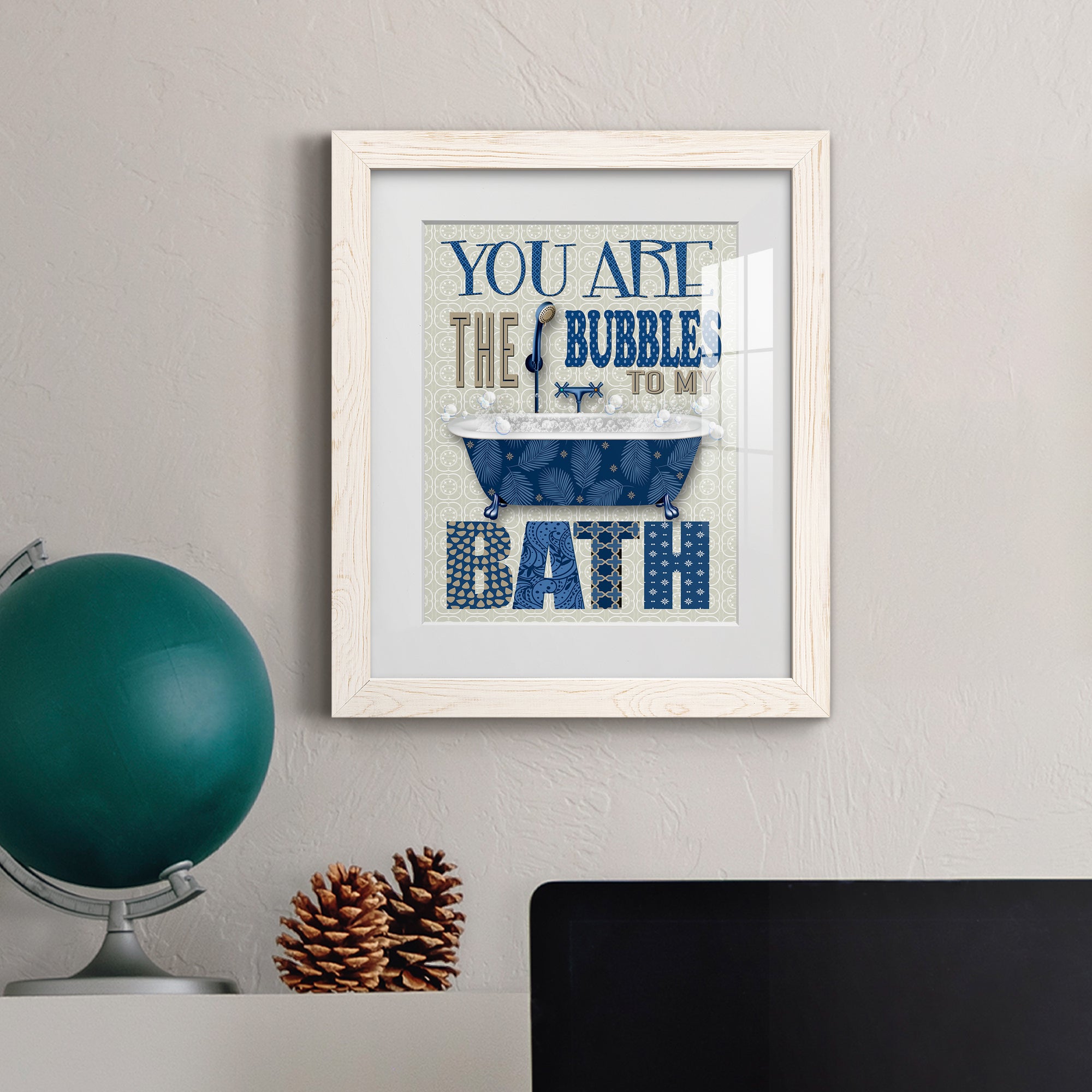 Bubble Bath - Premium Framed Print - Distressed Barnwood Frame - Ready to Hang