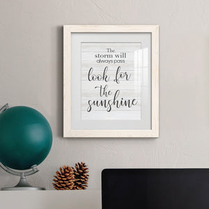 Look for the Sunshine - Premium Framed Print - Distressed Barnwood Frame - Ready to Hang