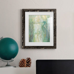 Morning Egret II - Premium Framed Print - Distressed Barnwood Frame - Ready to Hang