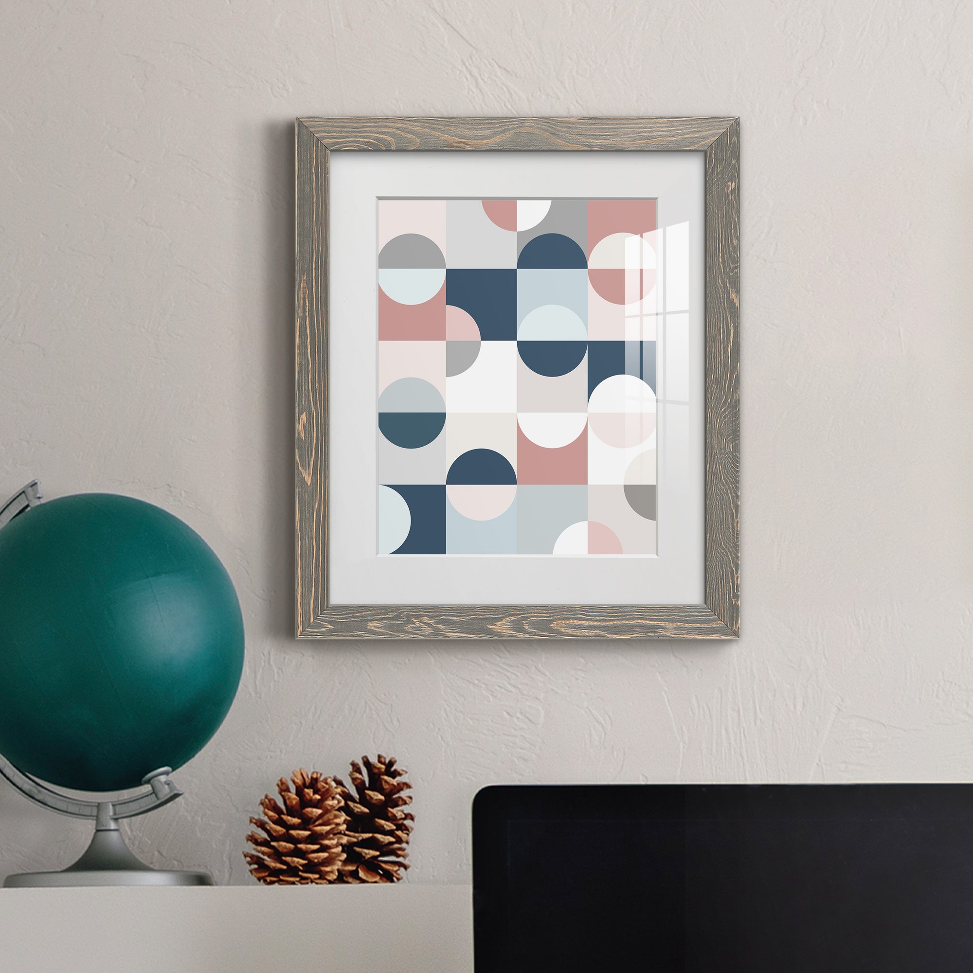 Modern Reflection - Barnwood Framed Art Print