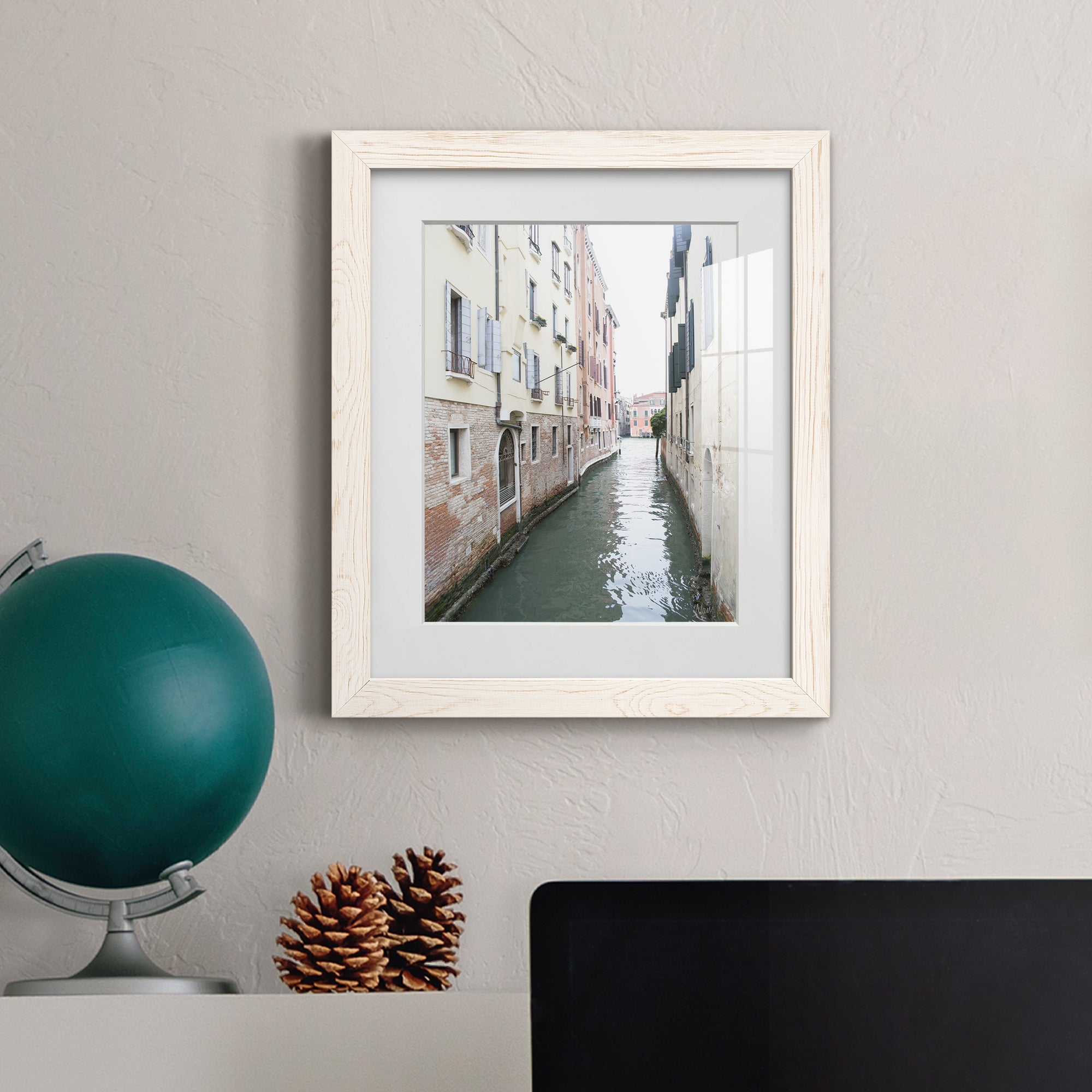 Venice Canal II - Premium Framed Print - Distressed Barnwood Frame - Ready to Hang