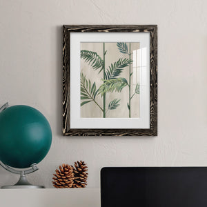 Modern Fronds II - Barnwood Framed Art Print