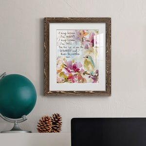 He Watches Me - Barnwood Framed Art Print