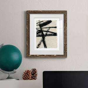 Lines Crossed III - Premium Framed Print - Distressed Barnwood Frame - Ready to Hang