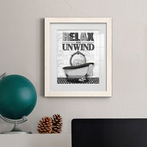 Relax and Unwind - Barnwood Framed Art Print