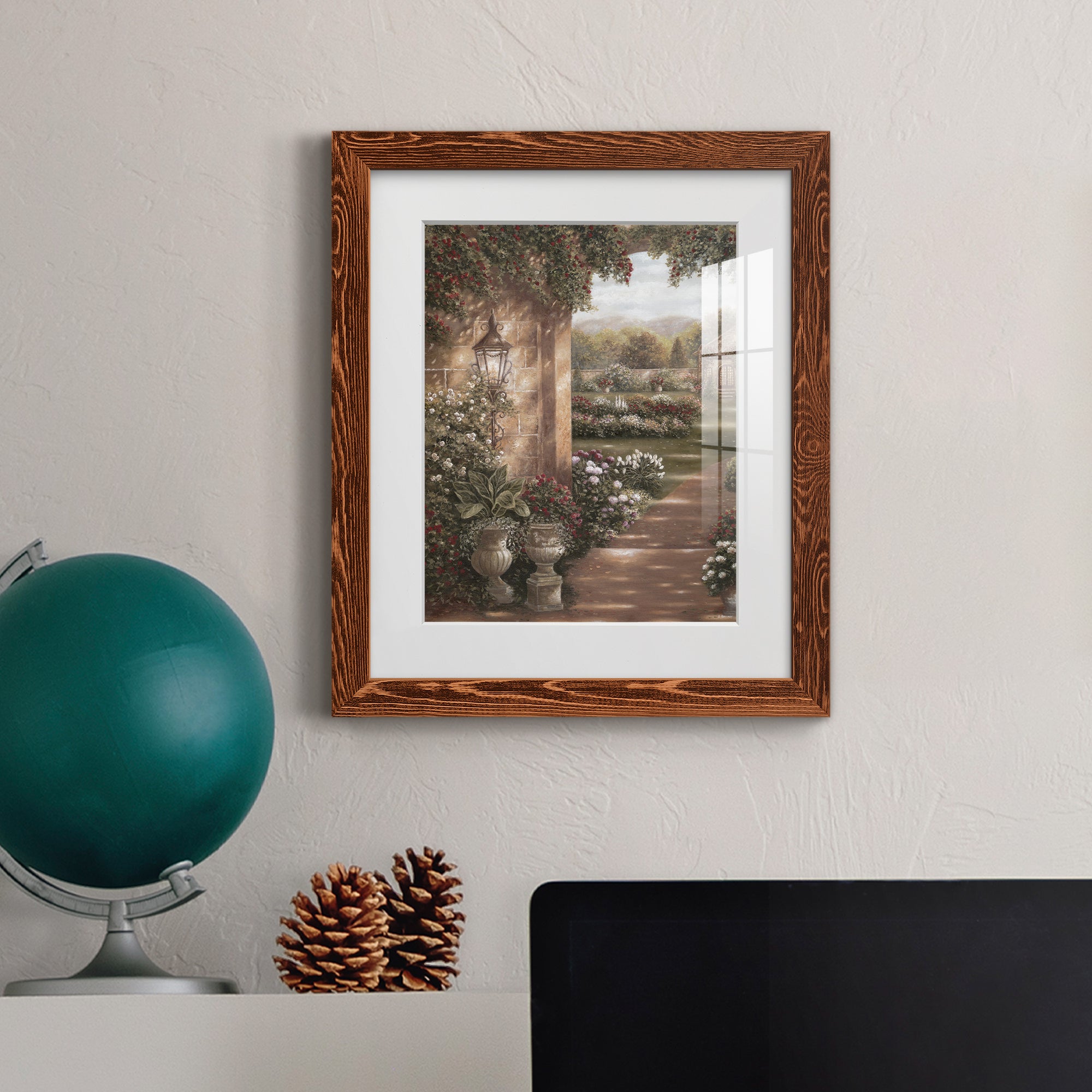 Evening in the Conservatory - Barnwood Framed Art Print
