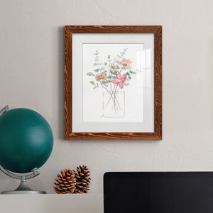 Whimsical Wildflowers I - Premium Framed Print - Distressed Barnwood Frame - Ready to Hang