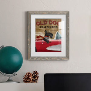 Old Dog Classics - Premium Framed Print - Distressed Barnwood Frame - Ready to Hang