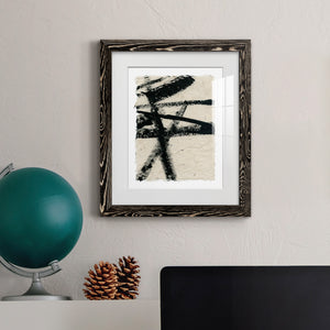 Lines Crossed III - Premium Framed Print - Distressed Barnwood Frame - Ready to Hang