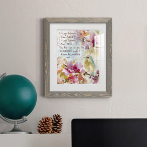 He Watches Me - Barnwood Framed Art Print