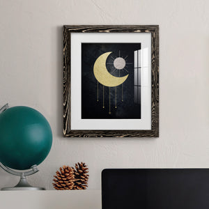 Jeweled Moon - Premium Framed Print - Distressed Barnwood Frame - Ready to Hang