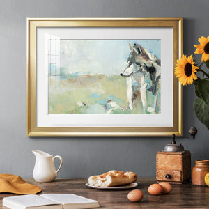 Lone Wolf - Modern Framed Art Print