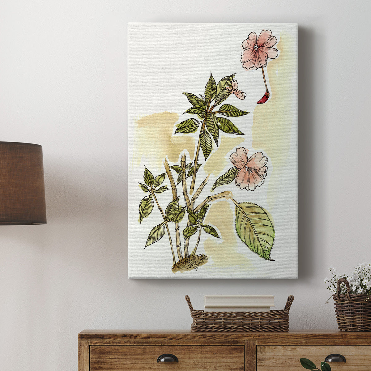 Impatiens Study Premium Gallery Wrapped Canvas - Ready to Hang