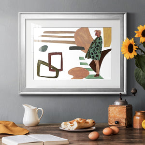 Vintage Vibes V - Modern Framed Art Print