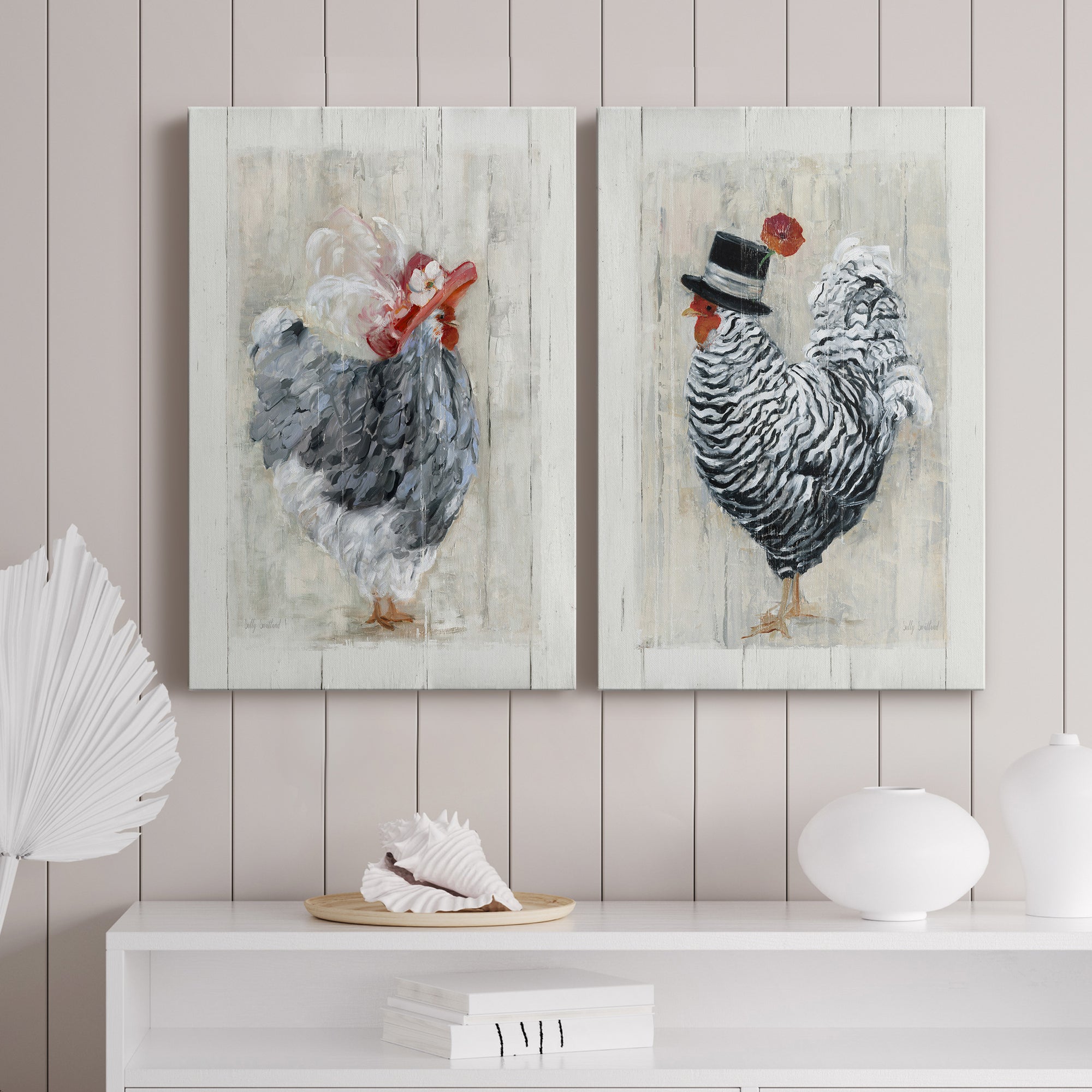 Sunday Best Hen Premium Gallery Wrapped Canvas - Ready to Hang