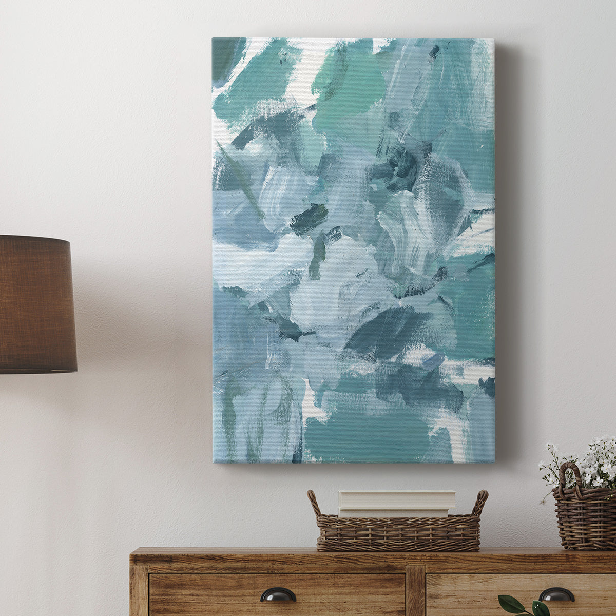 Soft Teal II Premium Gallery Wrapped Canvas - Ready to Hang
