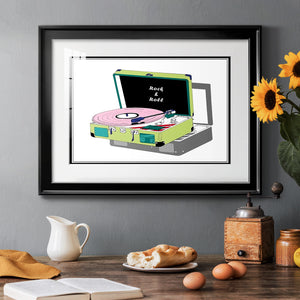 Record Shop II - Modern Framed Art Print