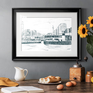 Ferryboats III - Modern Framed Art Print