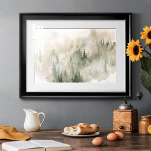 Misty Mountain Sides - Modern Framed Art Print