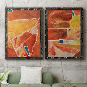 Primary Connection III - Barnwood Framed Canvas Set