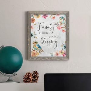 Spring Bird Blessing - Premium Canvas Framed in Barnwood - Ready to Hang