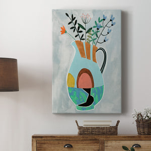 Collage Vase III Premium Gallery Wrapped Canvas - Ready to Hang