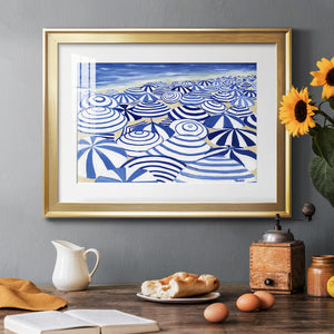 Candy Bowl Prussian Blue - Modern Framed Art Print