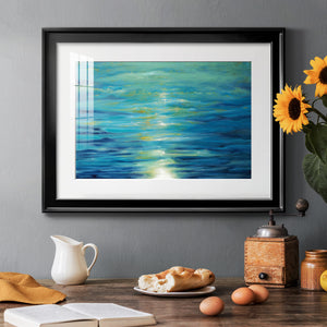 Deep Blue - Modern Framed Art Print
