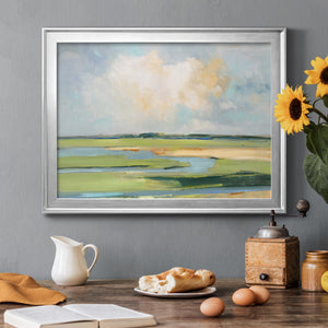 Pastel Horizon II - Modern Framed Canvas Print