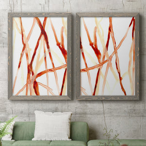 Runnel V - Barnwood Framed Canvas Set