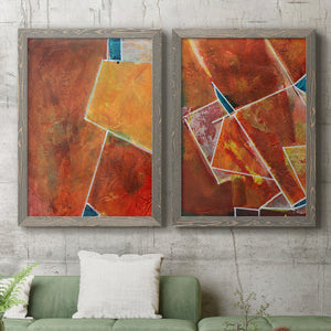 Primary Connection I - Barnwood Framed Canvas Set