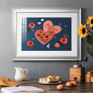 Happy Galentine I - Modern Framed Art Print
