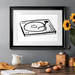 Vinyl Sketch - Modern Framed Art Print