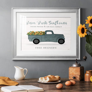 Farmers Market Truck - Modern Framed Art Print