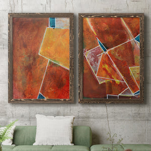 Primary Connection I - Barnwood Framed Canvas Set
