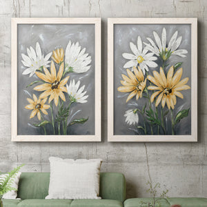 Summer Daisies I - Premium Framed Canvas 2 Piece Set - Ready to Hang