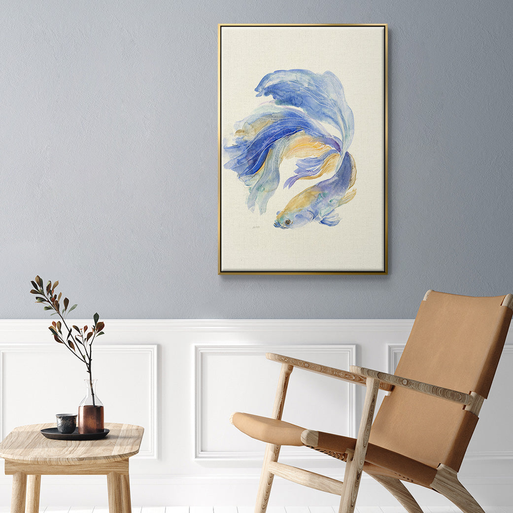 Betta II - Framed Premium Gallery Wrapped Canvas L Frame - Ready to Hang