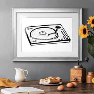 Vinyl Sketch - Modern Framed Art Print