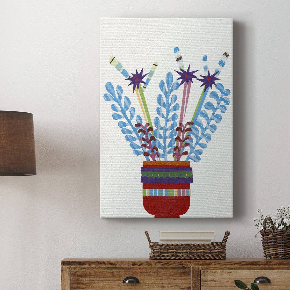 Cheerful Succulent IV Premium Gallery Wrapped Canvas - Ready to Hang