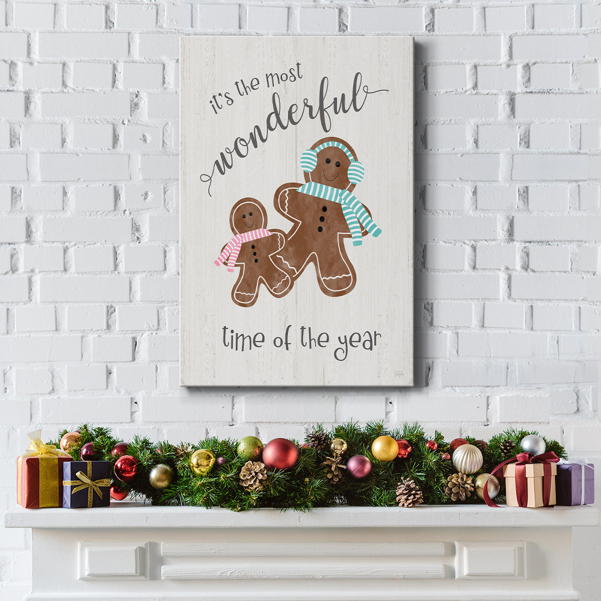 Time of the Year Gingerbread - Gallery Wrapped Canvas