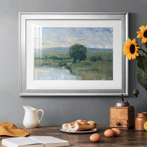 Riverbank Impression II - Modern Framed Art Print