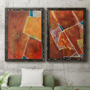 Primary Connection I - Barnwood Framed Canvas Set