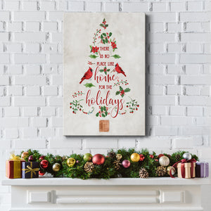 Home for the Holidays Tree - Gallery Wrapped Canvas