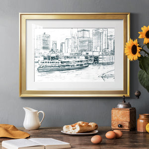 Ferryboats IV - Modern Framed Art Print