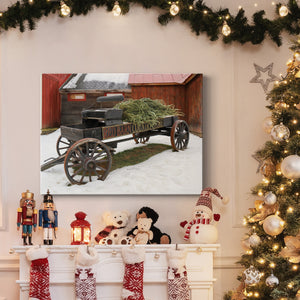 Country Store Wagon - Premium Gallery Wrapped Canvas  - Ready to Hang