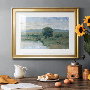Riverbank Impression II - Modern Framed Art Print