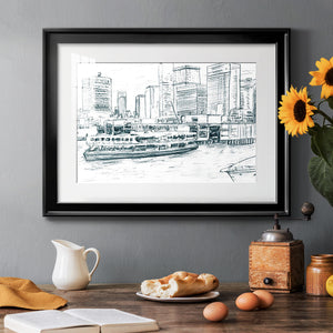 Ferryboats IV - Modern Framed Art Print