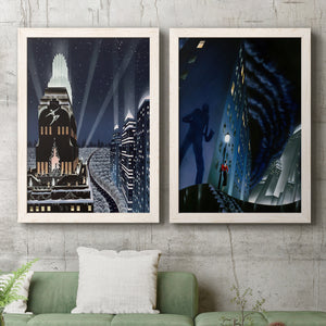 Rooftop Serenade - Premium Framed Canvas 2 Piece Set - Ready to Hang