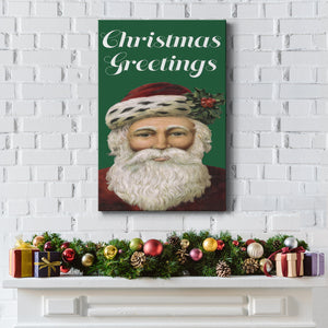 Retro Santa Claus I - Gallery Wrapped Canvas