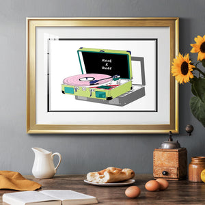 Record Shop II - Modern Framed Art Print